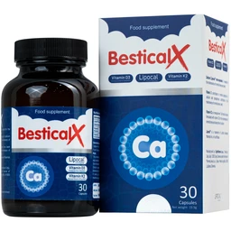 Viên uống BesticalX Ergopharm bổ sung canxi, vitamin D3 và vitamin K2, hỗ trợ xương, răng (30 viên) 1