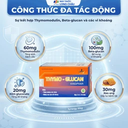Viên uống nâng cao sức đề kháng giúp cơ thể khỏe mạnh Thymo-Glucan Kingphar (3 vỉ x 10 viên) 3