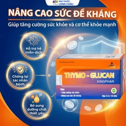 Viên uống nâng cao sức đề kháng giúp cơ thể khỏe mạnh Thymo-Glucan Kingphar (3 vỉ x 10 viên) 2