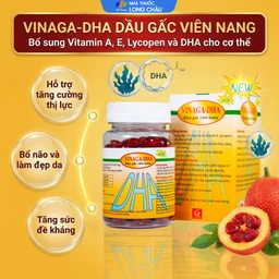 Giúp bổ não Dầu gấc viên nang Vinaga - DHA (100 viên) 2