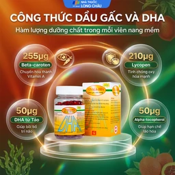 Giúp bổ não Dầu gấc viên nang Vinaga - DHA (100 viên) 3
