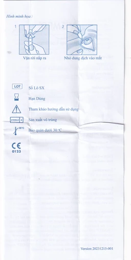 Nhỏ mắt Vismed 0.18% dùng cho mắt khô,tổn thương bề mặt nhãn cầu (20 ống x 0.3ml)