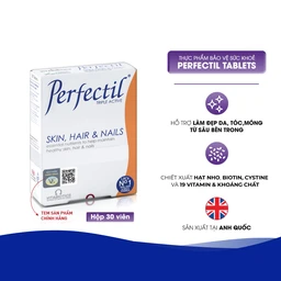 Viên uống bổ sung vi chất làm đẹp da móng tóc Perfectil Vitabiotics (2 vỉ x 15 viên)