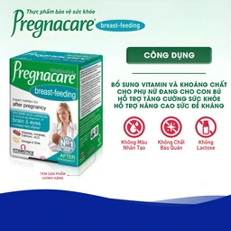 Viên bổ sung vitamin và khoáng chất cho phụ nữ cho con bú Vitabiotics Pregnacare Breast Feeding (6 vỉ x 14 viên)
