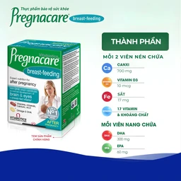 Viên bổ sung vitamin và khoáng chất cho phụ nữ cho con bú Vitabiotics Pregnacare Breast Feeding (6 vỉ x 14 viên)