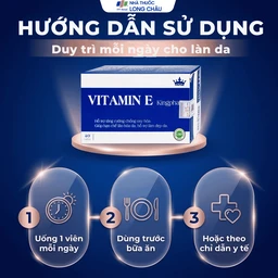 Viên uống bổ sung vitamin E hỗ trợ chống oxy hóa Vitamin E Kingphar (4 vỉ x 10 viên) 4