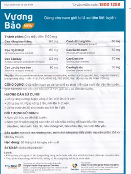 Viên uống giảm u xơ tiền liệt tuyến Vương Bảo (80 viên)