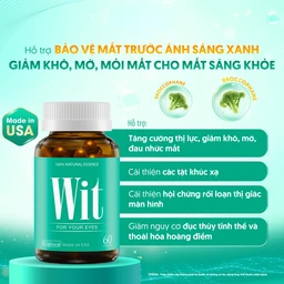 Viên uống tăng cường thị lực giảm mờ và nhòe mắt WIT For Your Eyes (30 viên) 2