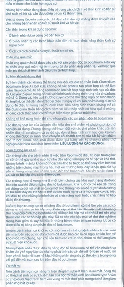 Thuốc Xeomin 100 Units Merz điều trị loạn trương lực cơ cổ, co thắt mi, co cứng sau đột quỵ chi trên