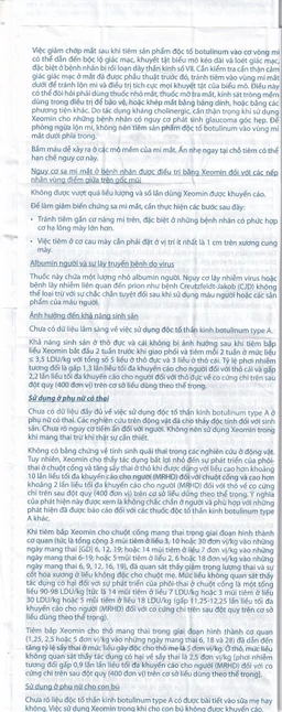 Thuốc Xeomin 100 Units Merz điều trị loạn trương lực cơ cổ, co thắt mi, co cứng sau đột quỵ chi trên
