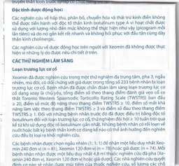 Thuốc Xeomin 100 Units Merz điều trị loạn trương lực cơ cổ, co thắt mi, co cứng sau đột quỵ chi trên