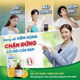 Xịt họng Otosan Forte 30ml hỗ trợ giảm viêm họng cấp tính, viêm hô hấp, giảm đau rát họng
