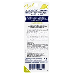 Xịt miệng ora2 me hương bạc hà cam chanh 6ml 2