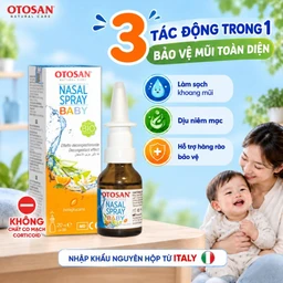 Xịt mũi trẻ em Otosan Nasal Spray Baby 20ml hỗ trợ điều trị viêm mũi,xoang cho trẻ 6