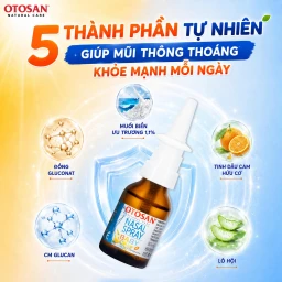 Xịt mũi trẻ em Otosan Nasal Spray Baby 20ml hỗ trợ điều trị viêm mũi,xoang cho trẻ 3