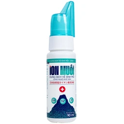 Xịt mũi ion muối Fujiwa 90ml giúp làm sạch, giảm viêm, phòng ngừa sổ mũi