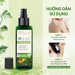 Xịt giảm mụn lưng Neo Acnes làm dịu nốt mụn, giảm tình trạng mụn trên da cơ thể (100ml) 5