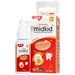 Xịt răng miệng Midkid hương Táo 1 year+ - Làm sạch răng miệng, ngừa hôi miệng và sâu răng cho bé (20ml) 1
