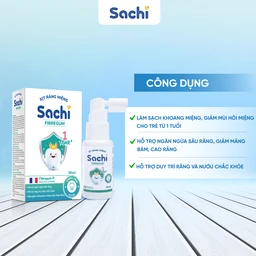 Xịt răng miệng Sachi cho trẻ từ 1 tuổi 30ml - Làm sạch răng miệng, giảm mùi hôi miệng, ngăn ngừa sâu răng 3
