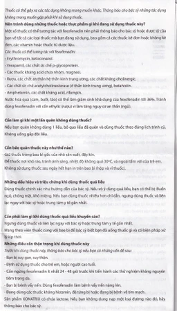 Thuốc Xonatrix 60mg DaviPharm điều trị triệu chứng viêm mũi dị ứng theo mùa (3 vỉ x 10 viên)