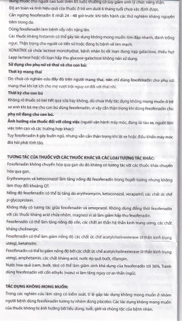 Thuốc Xonatrix 60mg DaviPharm điều trị triệu chứng viêm mũi dị ứng theo mùa (3 vỉ x 10 viên)