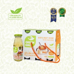 Nước Yến Sào Và Đông Trùng Hạ Thảo Greenbird (6 chai x 185ml)