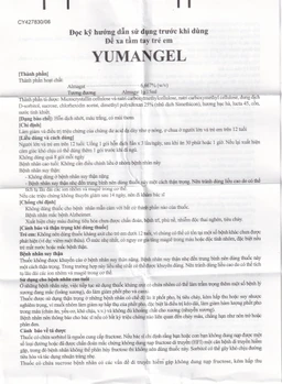 Hỗn dịch uống Yumangel Yuhan kháng acid và cải thiện loét dạ dày - tá tràng (20 gói x 15ml) 