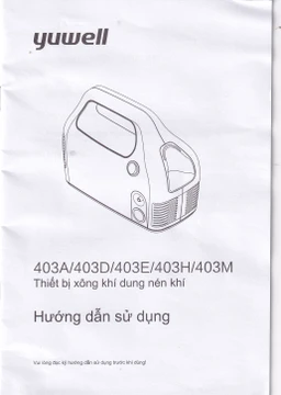 Máy xông khí dung nén khí Yuwell 403M hỗ trợ điều trị bệnh lý về đường hô hấp