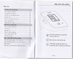 Máy đo huyết áp bắp tay Yuwell YE610D hỗ trợ đo huyết áp, nhịp tim