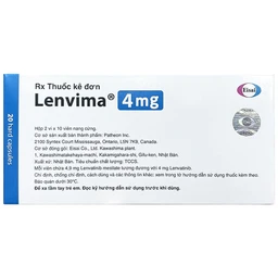 Viên nang cứng Lenvima 4mg Eisai điều trị ung thư (2 vỉ x 10 viên)