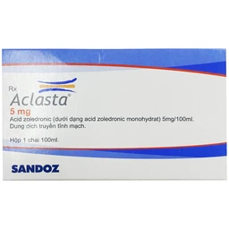 Dung dịch truyền tĩnh mạch Aclasta 5mg Sandoz điều trị loãng xương ở phụ nữ sau mãn kinh