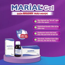 Marial Gel (20 gói x 15ml) chống trào ngược dạ dày thực quản, ợ chua, khó tiêu, bảo vệ và tái tạo phục hồi niêm mạc họng