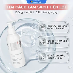 Gel rửa mặt cho da nhạy cảm Ziaja Med Lipid Dermatological Formula Physioderm Cleansing Face 200ml 5
