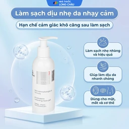 Gel rửa mặt cho da nhạy cảm Ziaja Med Lipid Dermatological Formula Physioderm Cleansing Face 200ml 4