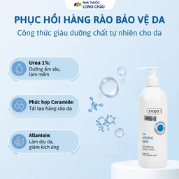 Nhũ tương dưỡng ẩm, làm mềm da Ziaja 1% urê Baniphar 400ml 3