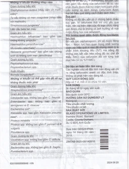 Thuốc Zinnat tablets 500mg Sandoz điều trị những nhiễm khuẩn do vi khuẩn nhạy cảm gây ra (1 vỉ x 10 viên)