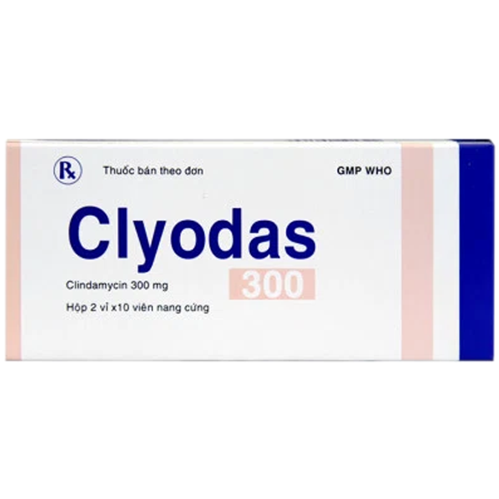 Hình ảnh Thuốc Clyodas 300mg Bidiphar điều trị phòng ngừa viêm màng trong tim (2 vỉ x 10 viên)