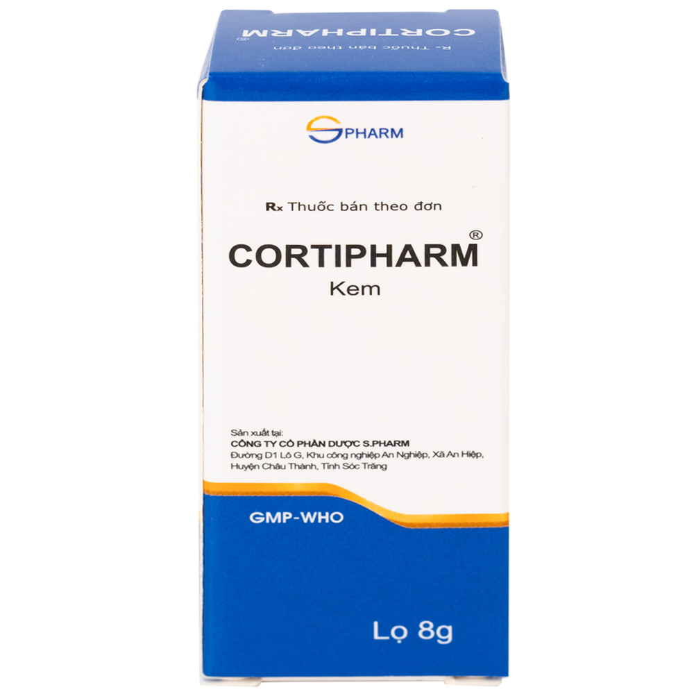 Hình ảnh Kem bôi da Cortipharm 8g Spharm điều trị viêm da tiếp xúc, chốc lỡ, viêm nang lông