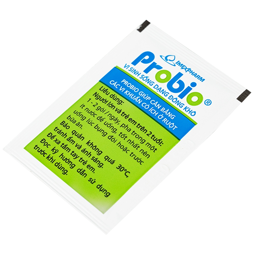 Hình ảnh Cốm pha hỗn dịch uống Probio Imexpharm cân bằng hệ vi sinh đường ruột (14 gói)