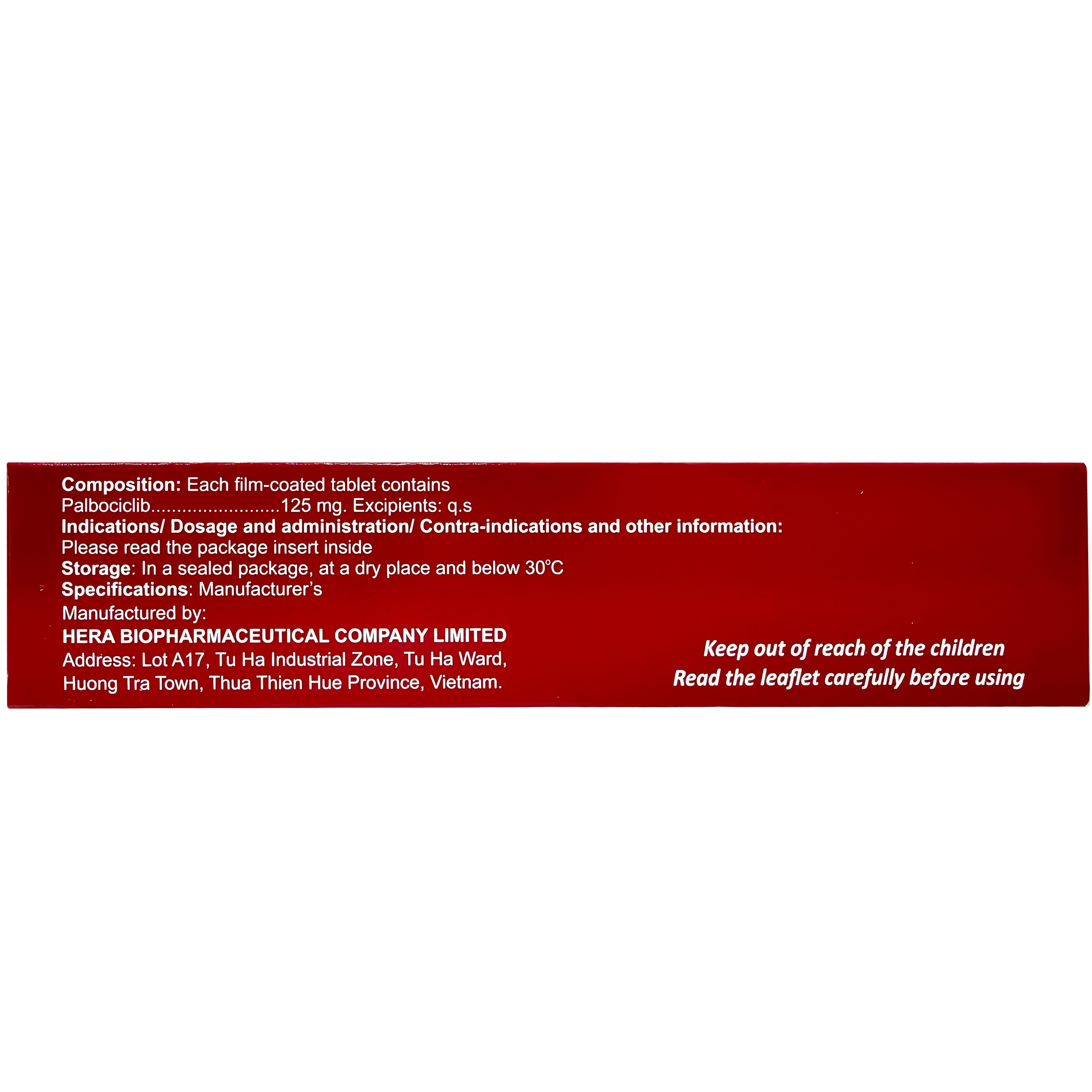 Hình ảnh Thuốc Palciclin 125mg Herabiopharm điều trị ung thư vú (3 vỉ x 7 viên)
