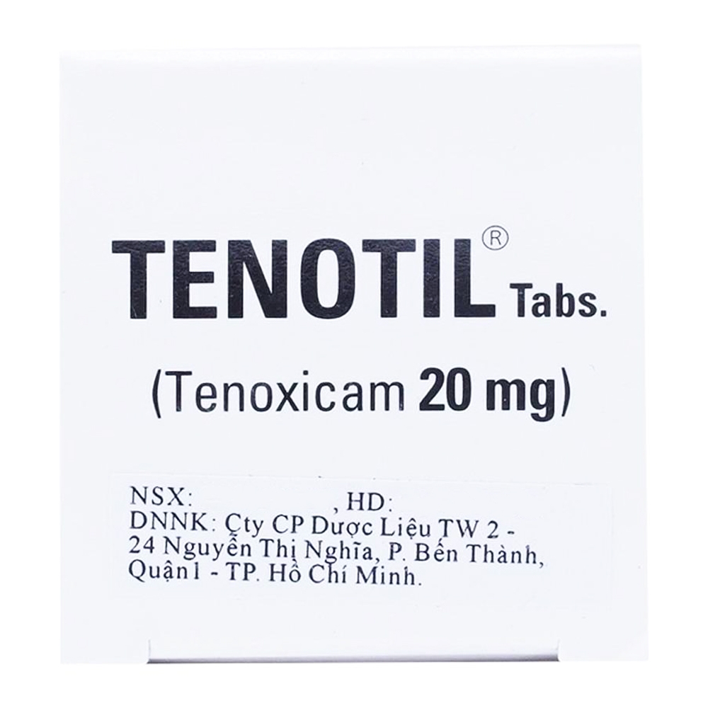 Hình ảnh Thuốc Tenotil điều trị viêm khớp dạng thấp, viêm xương khớp (10 vỉ x 10 viên) 