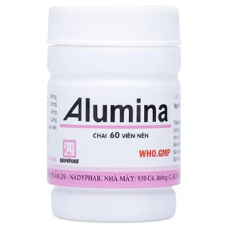 Viên hỗ trợ giảm viêm loét dạ dày Alumina Nadyphar (60 viên)