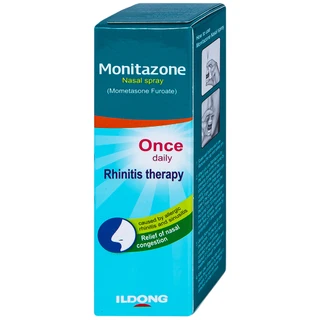 Hỗn dịch xịt mũi Monitazone Nasal Spray điều trị và phòng ngừa viêm mũi dị ứng (18ml)