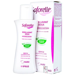 Gel rửa phụ khoa Saforelle dịu nhẹ và cân bằng độ pH (100ml)