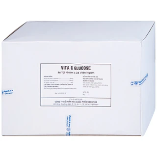 Viên ngậm Vita C Glucose Mekophar bổ sung Vitamin C (46 túi nhôm x 24 viên)
