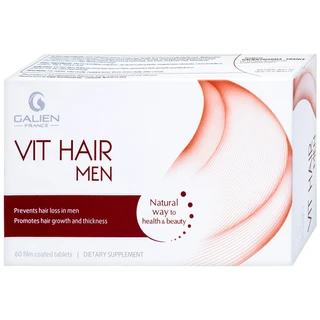 Viên uống hỗ trợ ngăn rụng tóc dành cho nam giới Vit Hair Men Galien (4 vỉ x 15 viên)