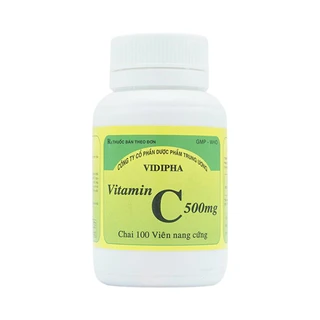 Thuốc Vitamin C 500mg Vidipha điều trị bệnh do thiếu Vitamin C (100 viên)