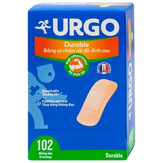 Băng cá nhân vải Urgo Durable 2x6cm (102 miếng)