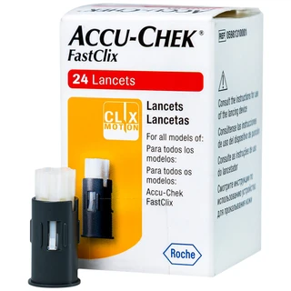 Kim lấy máu Accu Chek Fastclik (24 cái) dùng cho máy Accu Chek Guide