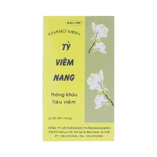 Thuốc Tỷ Viêm Nang Khang Minh điều trị viêm xoang, viêm mũi dị ứng (60 viên)